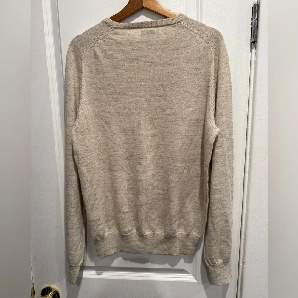 J. Crew Men's Beige Crewneck Sweater